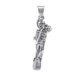 Signaling Diver Sterling Silver Pendant TP1562 - Pendants